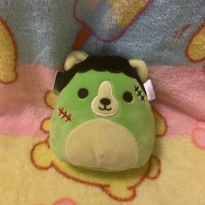 Squishmallow Len the Frankenstein Bear 4”